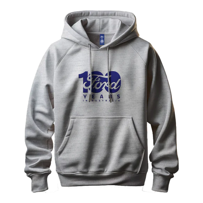 Ford 100 Year Anniversary Hoodie - Grey Marle