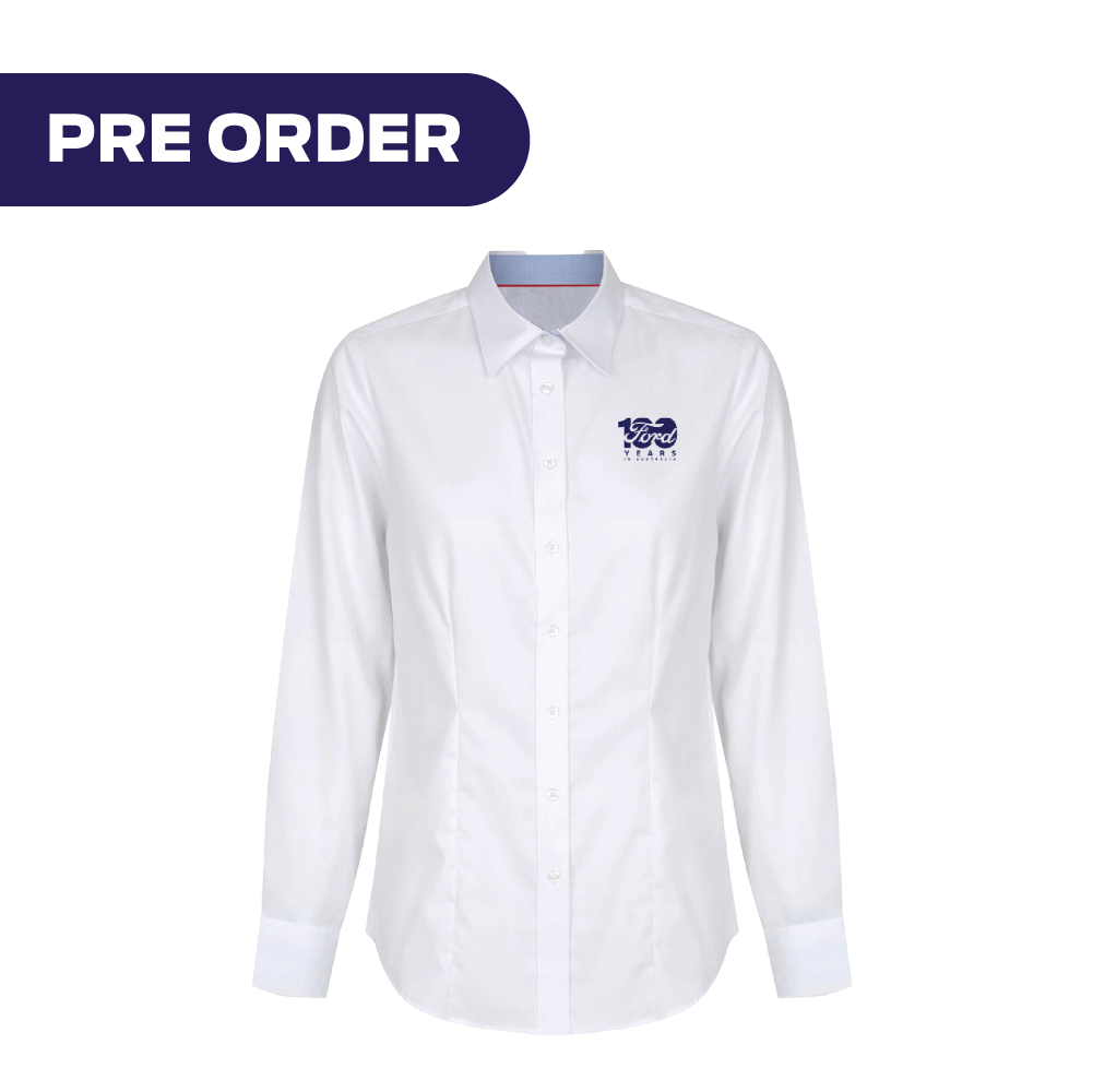 Ford 100 Year - White Business Shirt Ladies