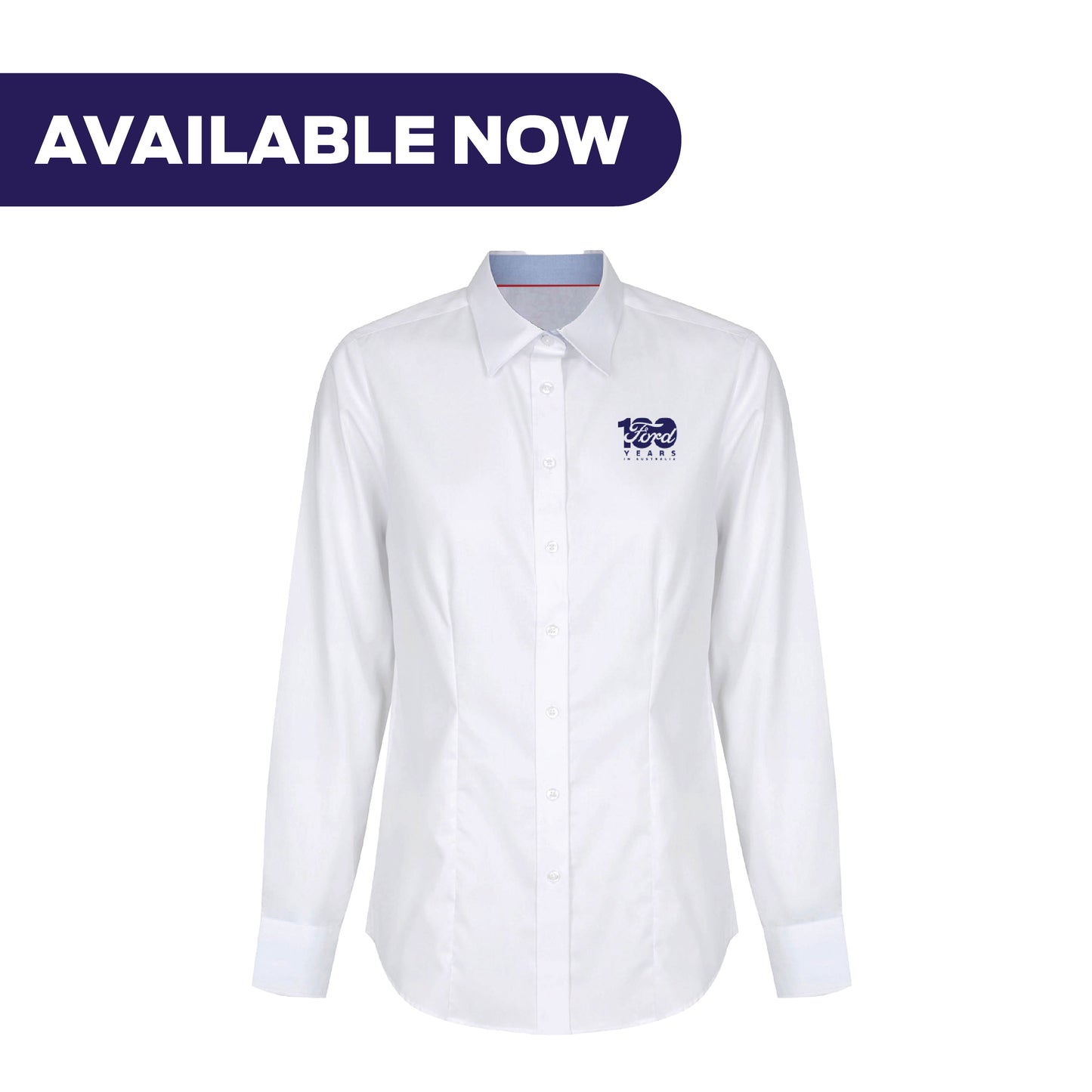 Ford 100 Year - White Business Shirt Ladies