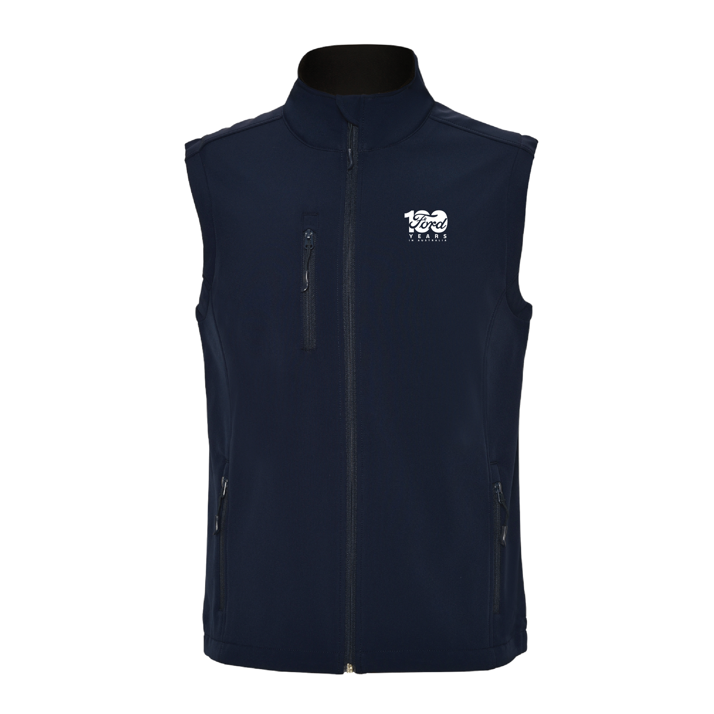 PRE-ORDER - Ford 100 Year Softshell Vest - Navy