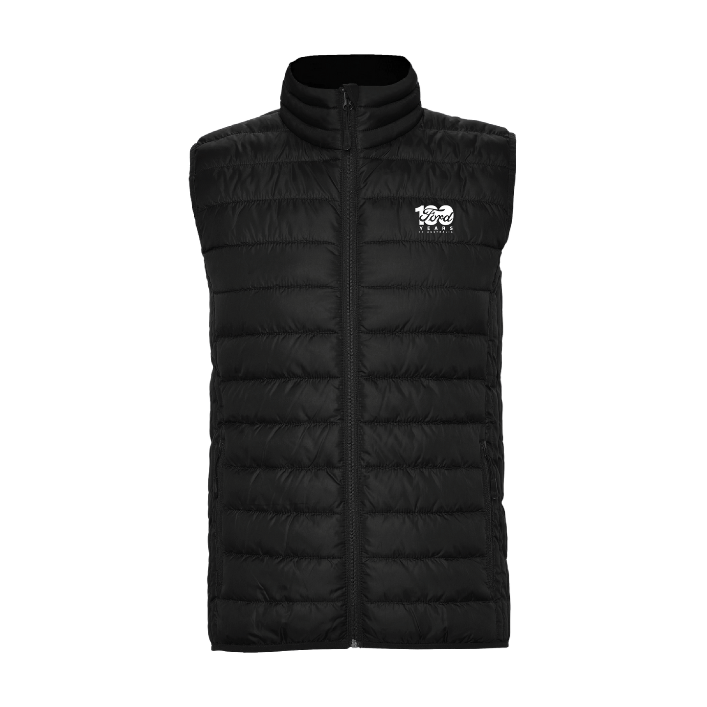 Ford 100 Year Men's Puffer Vest - Black