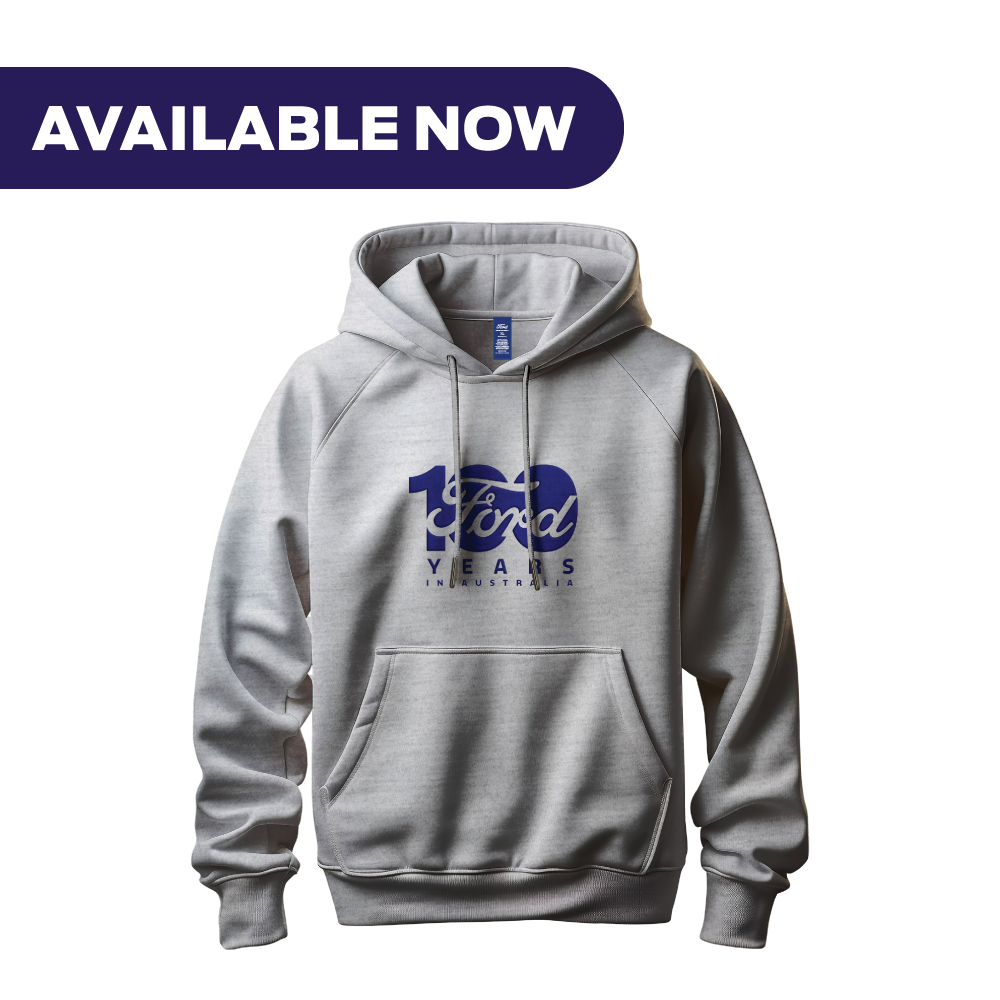 Ford 100 Year Anniversary Hoodie - Grey Marle
