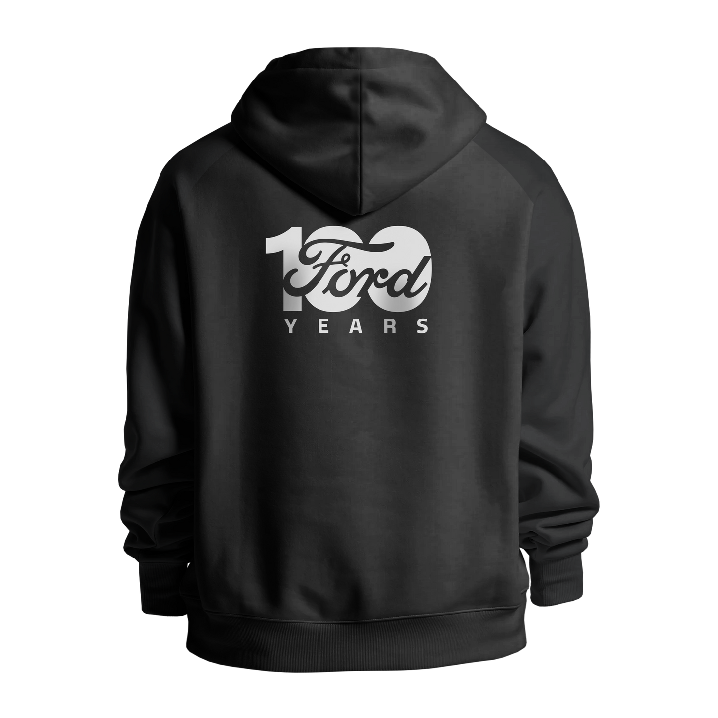 FORD 100YR ZIP HOODIE - BLK