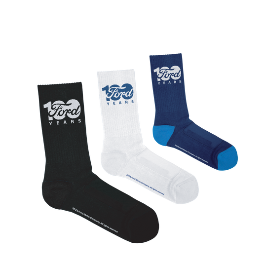 FORD 100 YEAR 3PK SOCKS