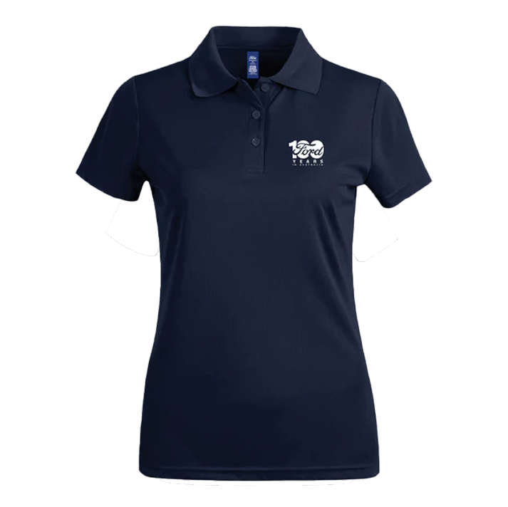 Ford 100 Year Women's Prestige Polo – Navy