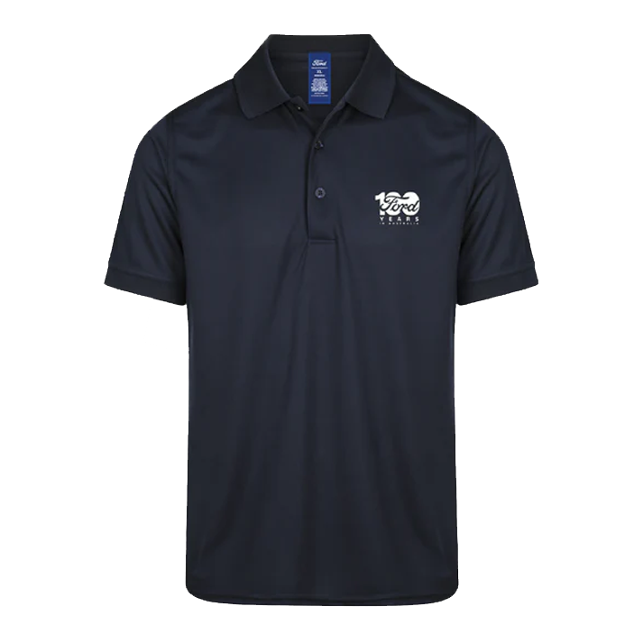 Ford 100 Year Men's Prestige Polo – Navy