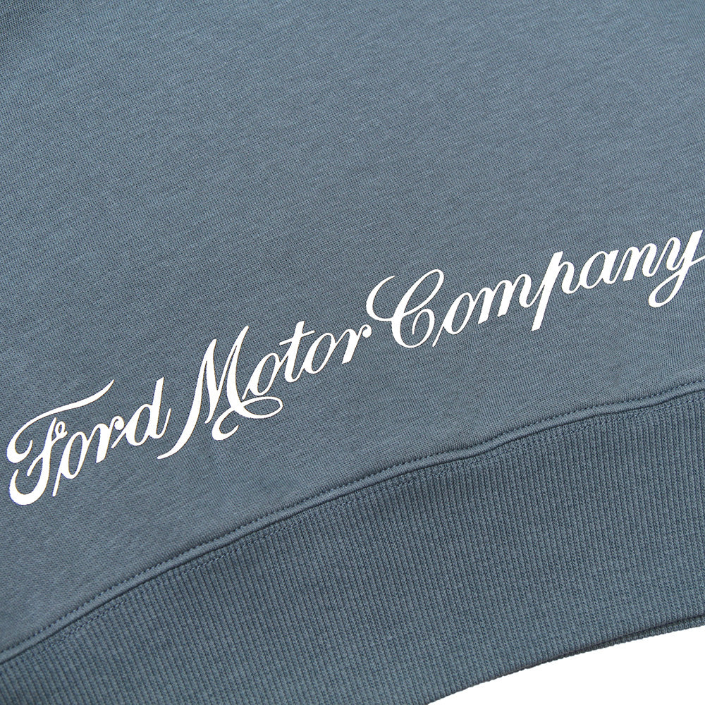 Ford Detroit Motor Co Hoodie - Steel Blue