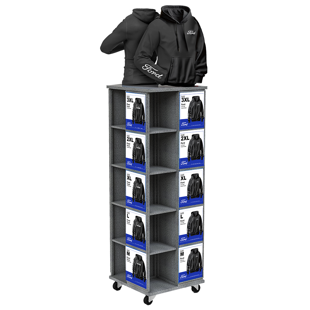 4 Way - Clothing DIsplay Stand with Mannequins