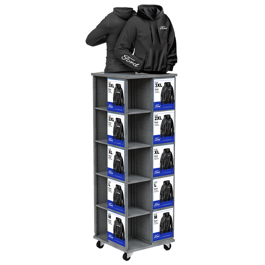 4 Way - Clothing DIsplay Stand with Mannequins