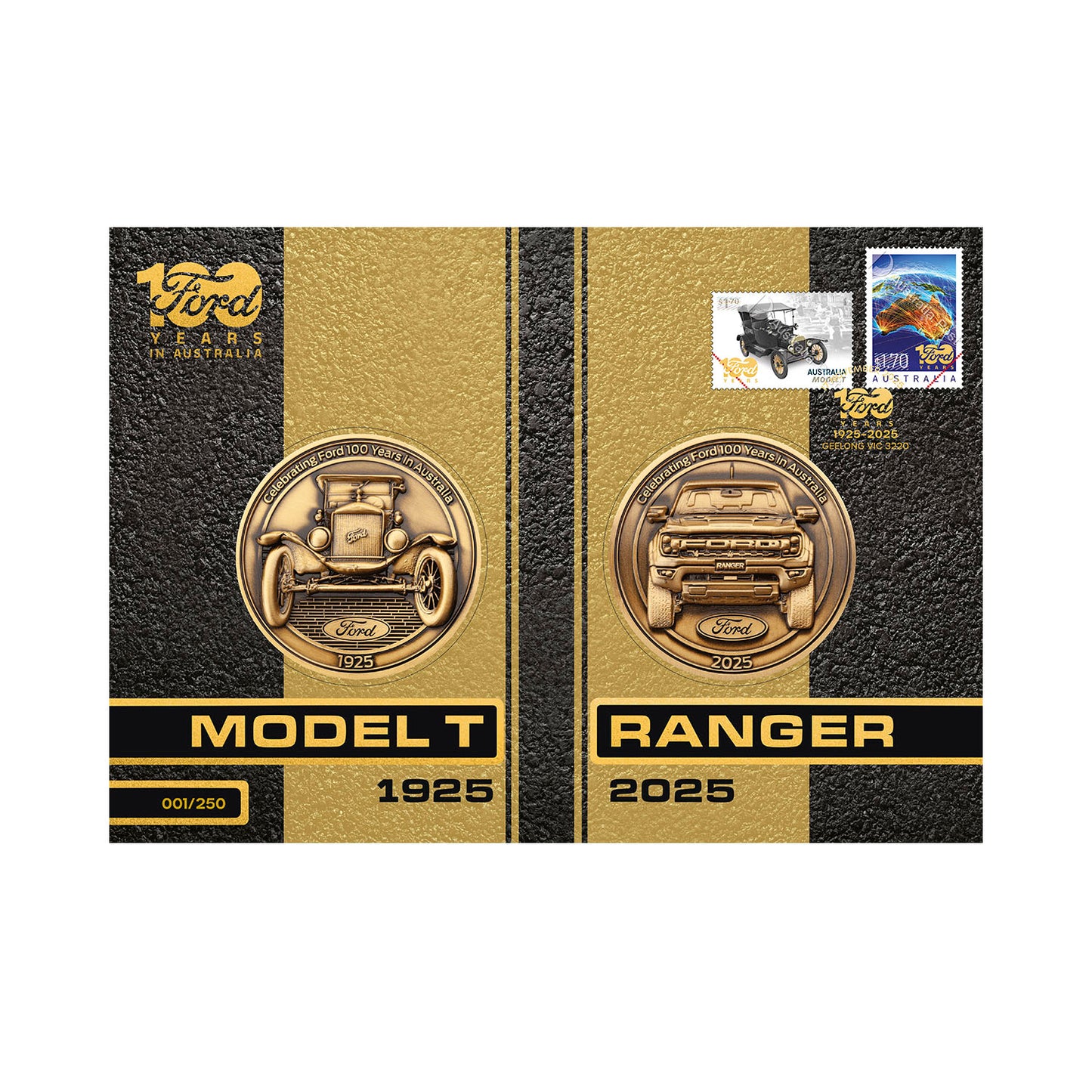 Ford 100 Year Commemorative Medallion - First & Last 1925 - 2025