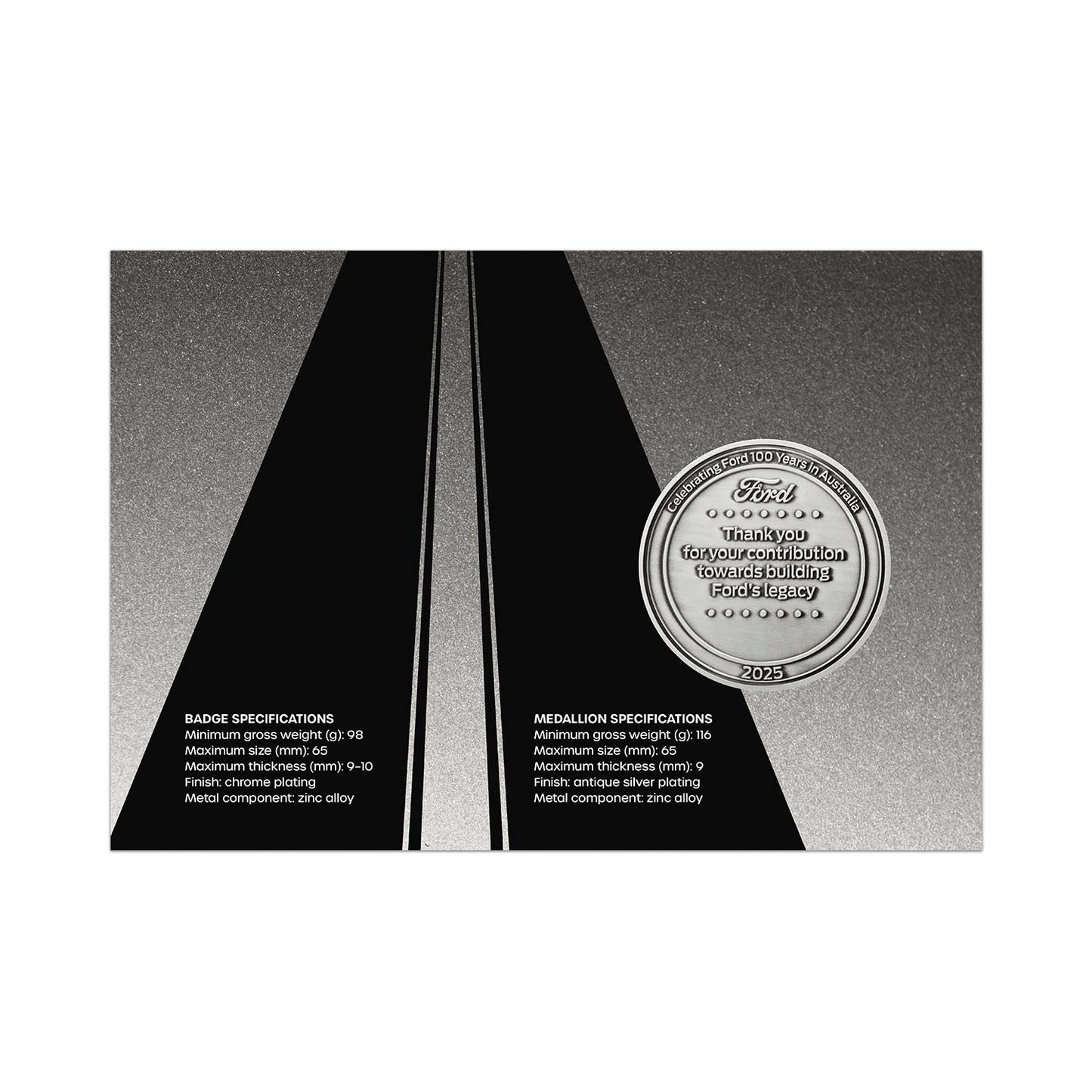 Ford 100 Year Commemorative Medallion - 1925
