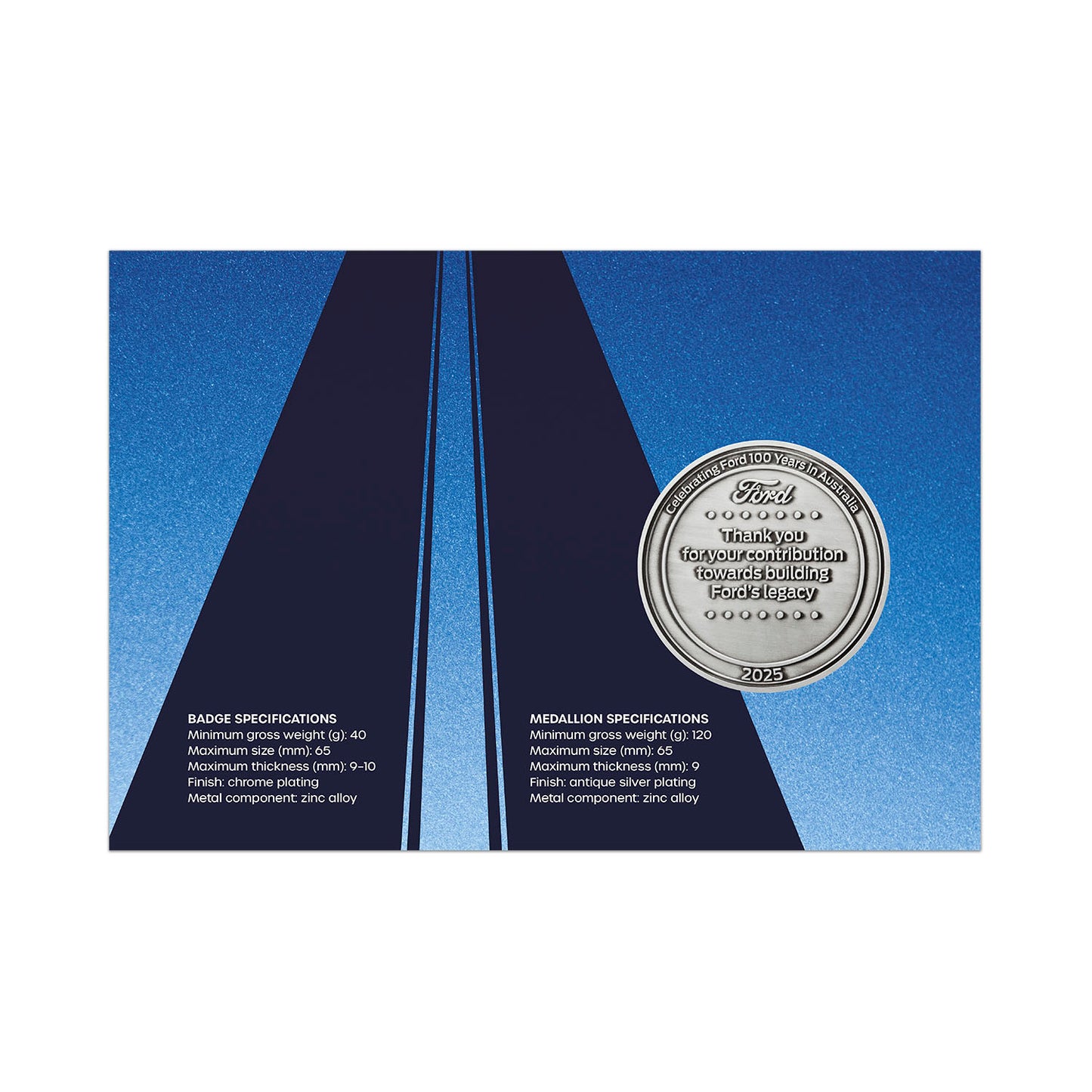 Ford 100 Year Commemorative Medallion - 2025