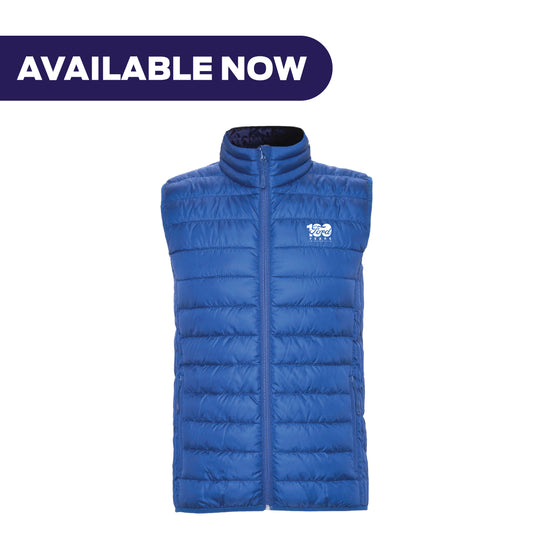 Ford 100 Year Men's Puffer Vest – Electric Blue