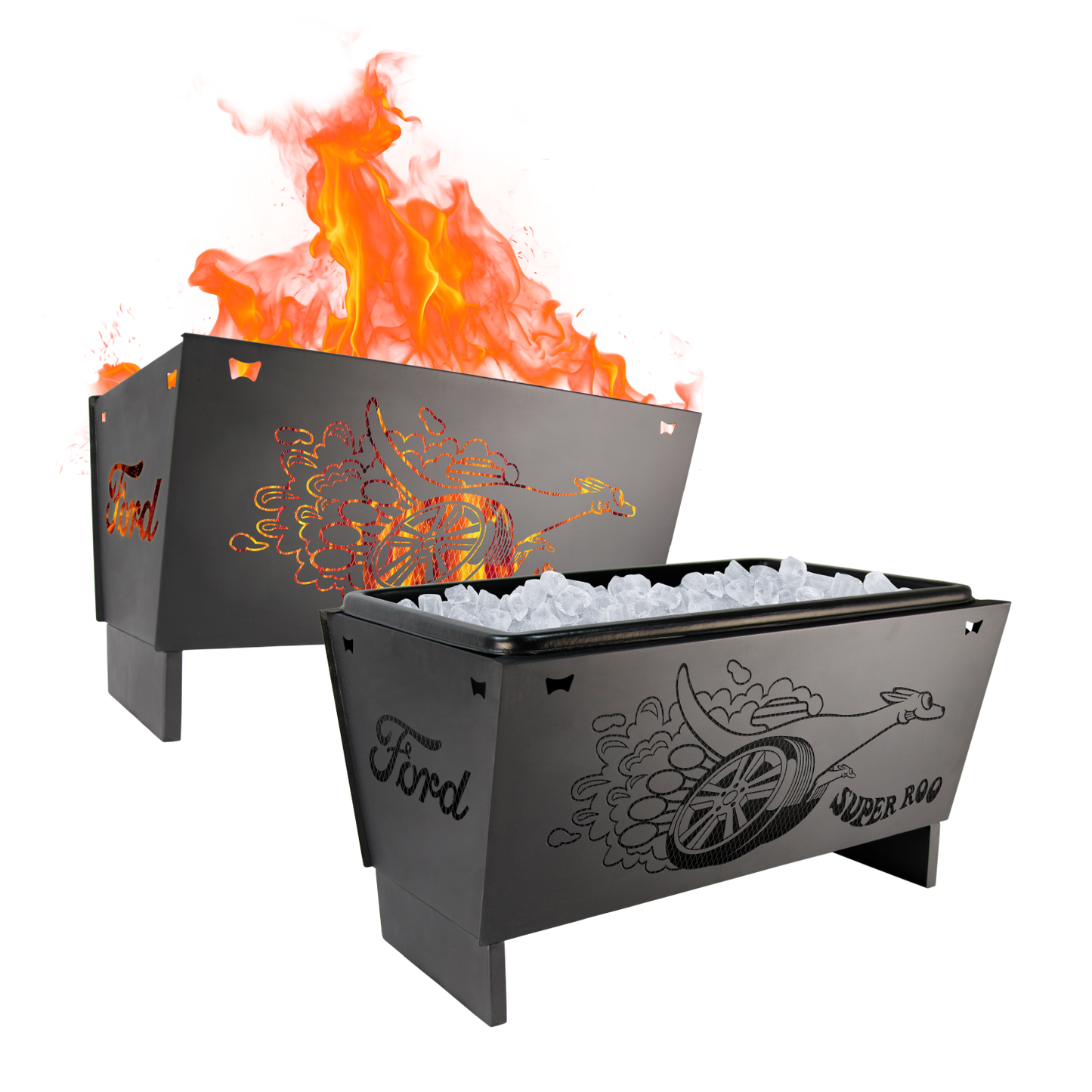 FORD SUPER ROO 2-IN-1 FIREPIT / ICE BUCKET COOLER