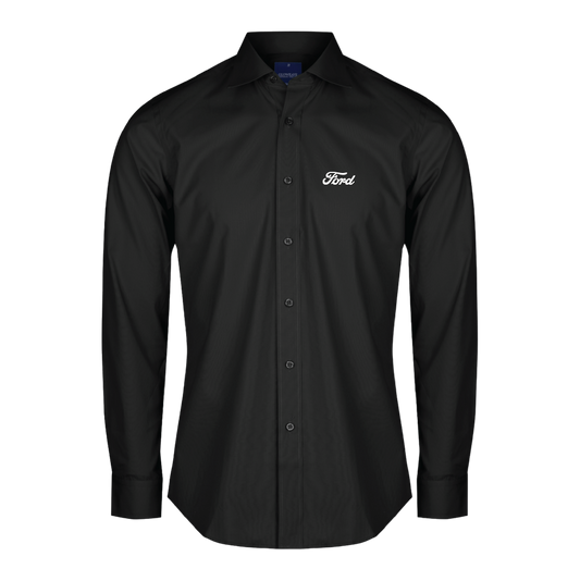 Ford Men's Long Sleeve Business Shirt (Black)