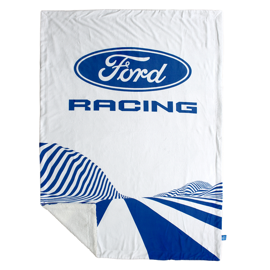 FORD RACING PLUSH THROW RUG