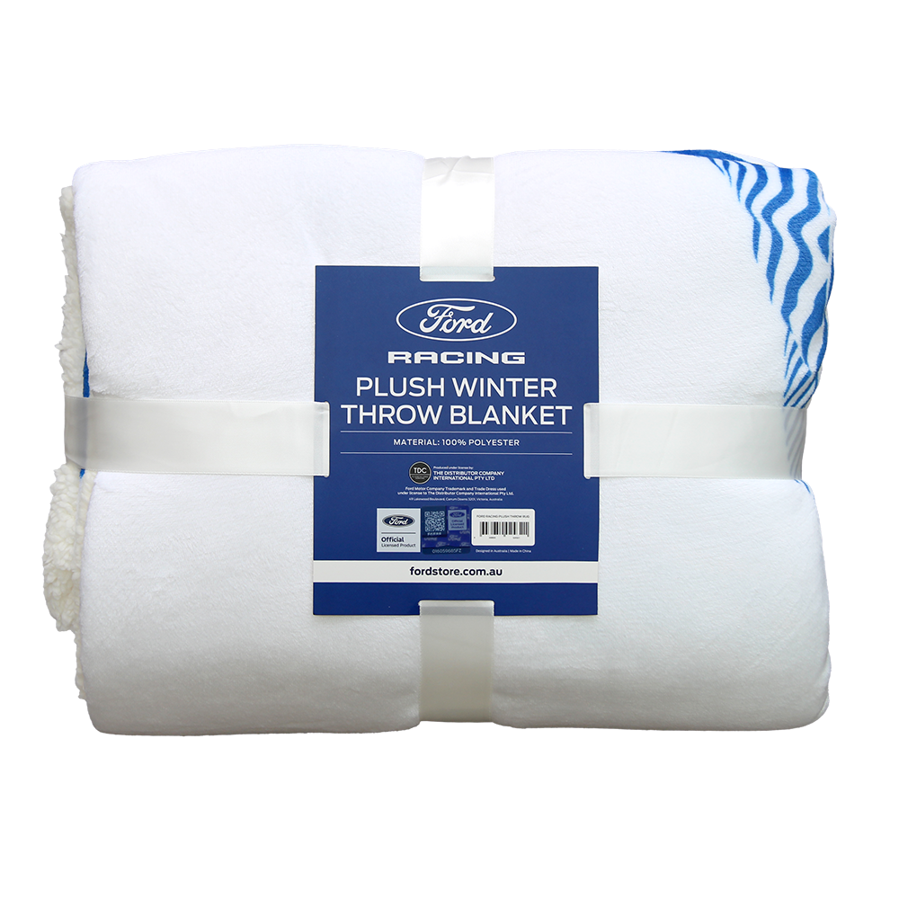 FORD RACING PLUSH THROW RUG
