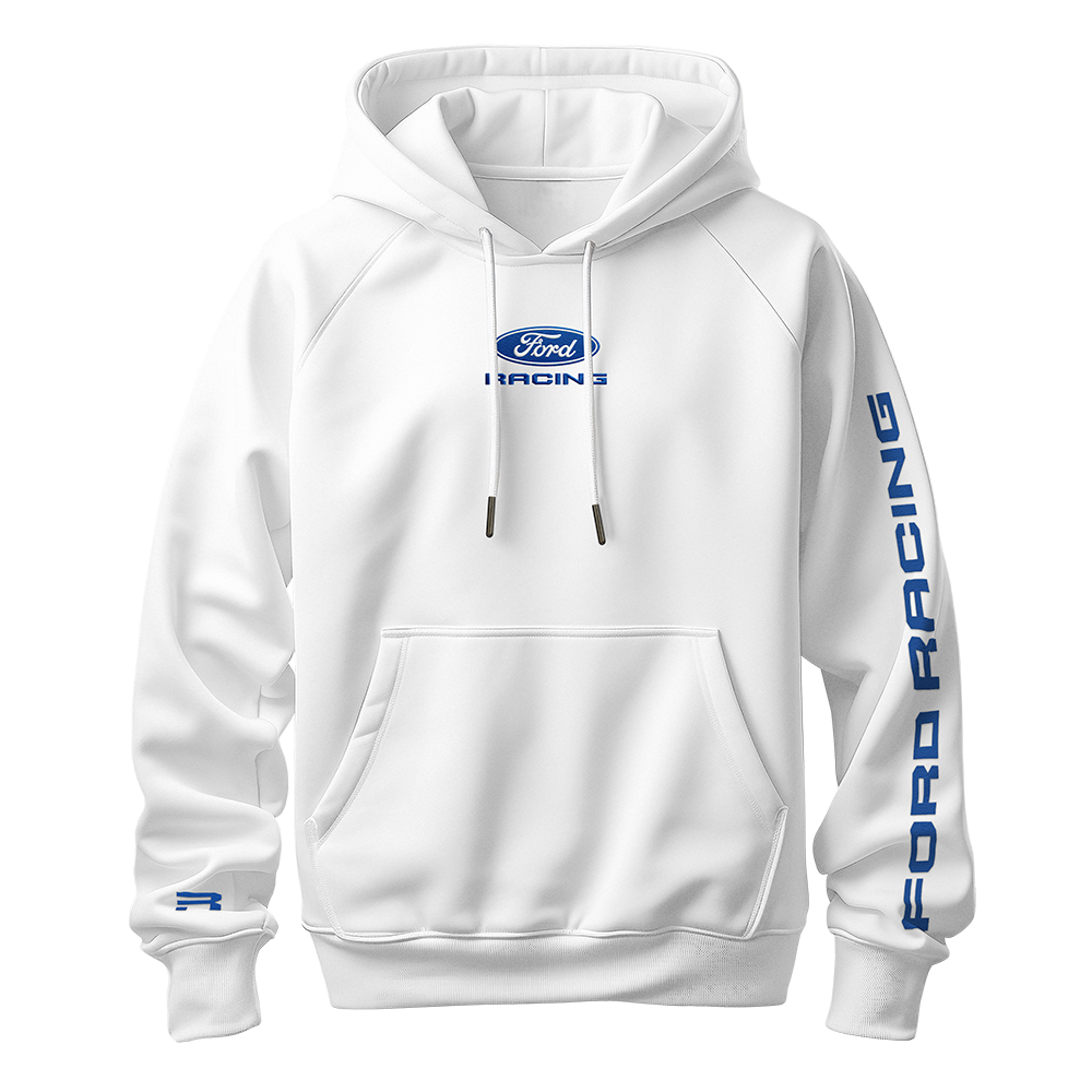 PRE ORDER - Ford Racing White Hoodie