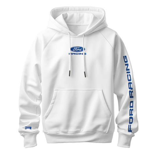 PRE ORDER - Ford Racing White Hoodie