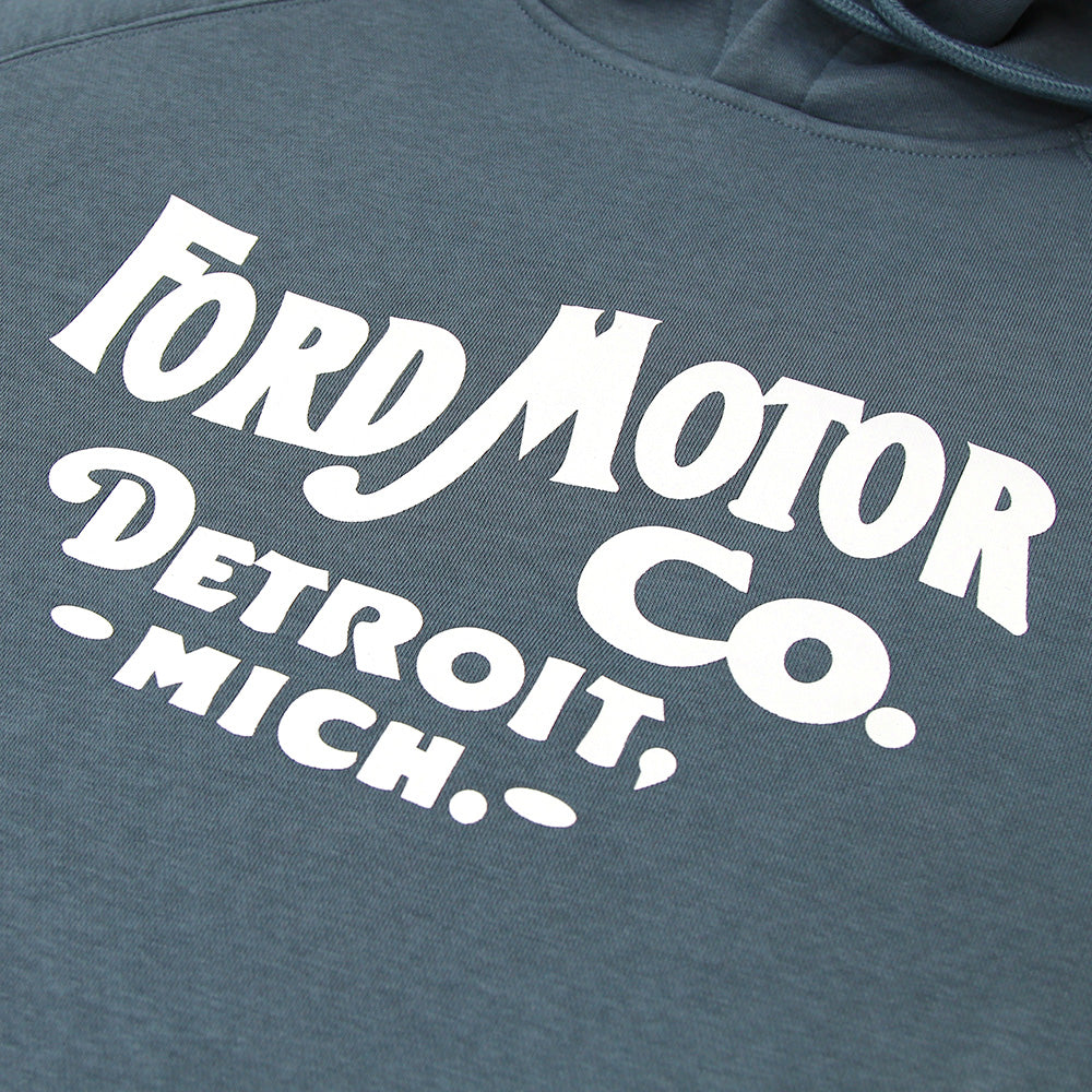 Ford Detroit Motor Co Hoodie - Steel Blue