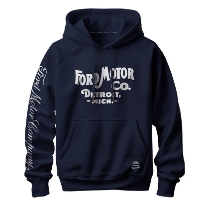 Ford Motor Co Genuine & Authentic Hoodie - Navy