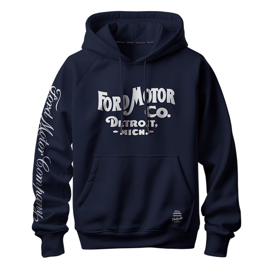 Ford Motor Co Genuine & Authentic Hoodie - Navy