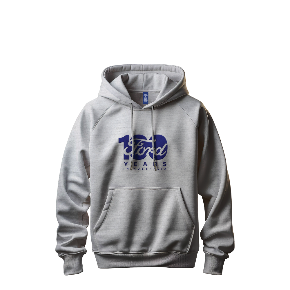Ford 100 Year Anniversary Hoodie - Grey Marle