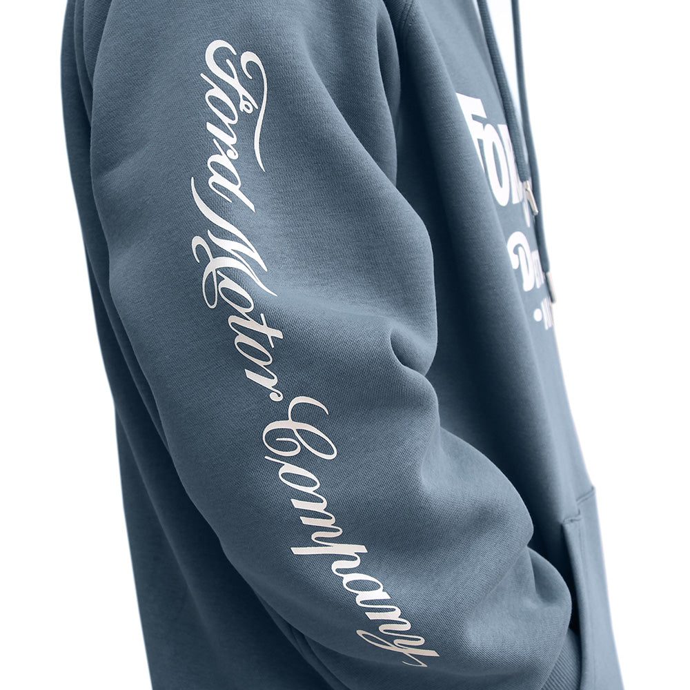 Ford Detroit Motor Co Hoodie - Steel Blue