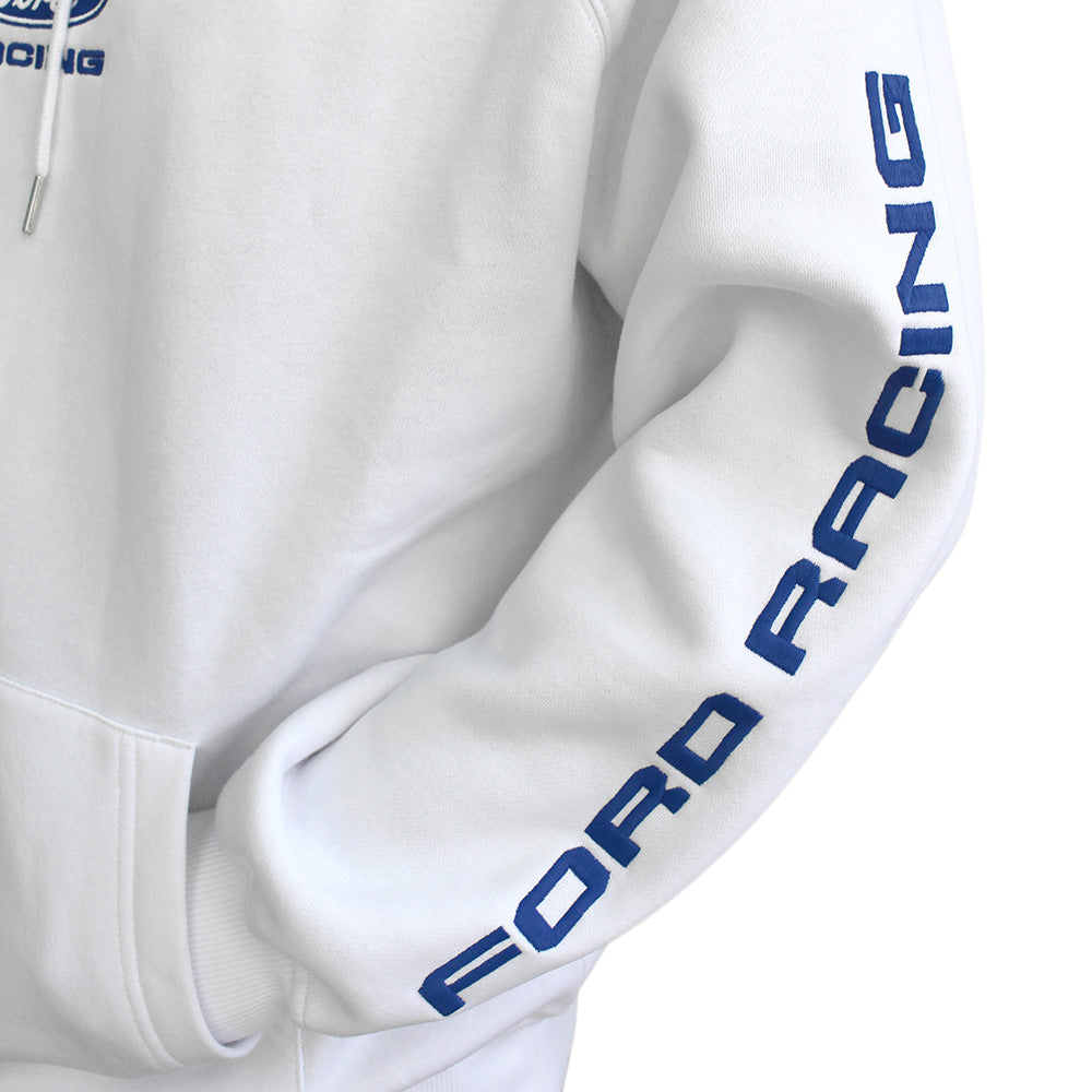 PRE ORDER - Ford Racing White Hoodie
