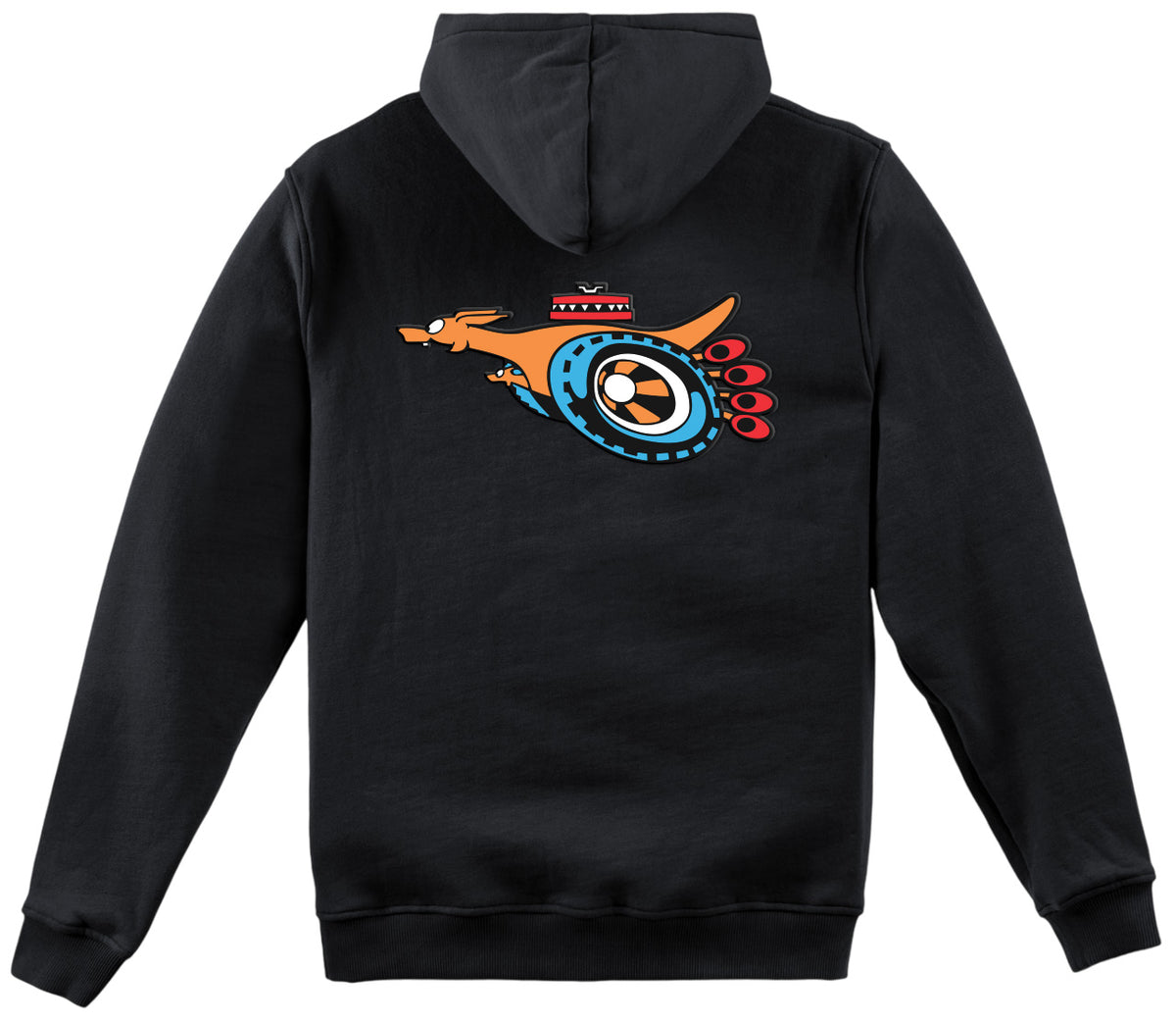 FORD SUPER ROO ZIP HOODIE - BLACK