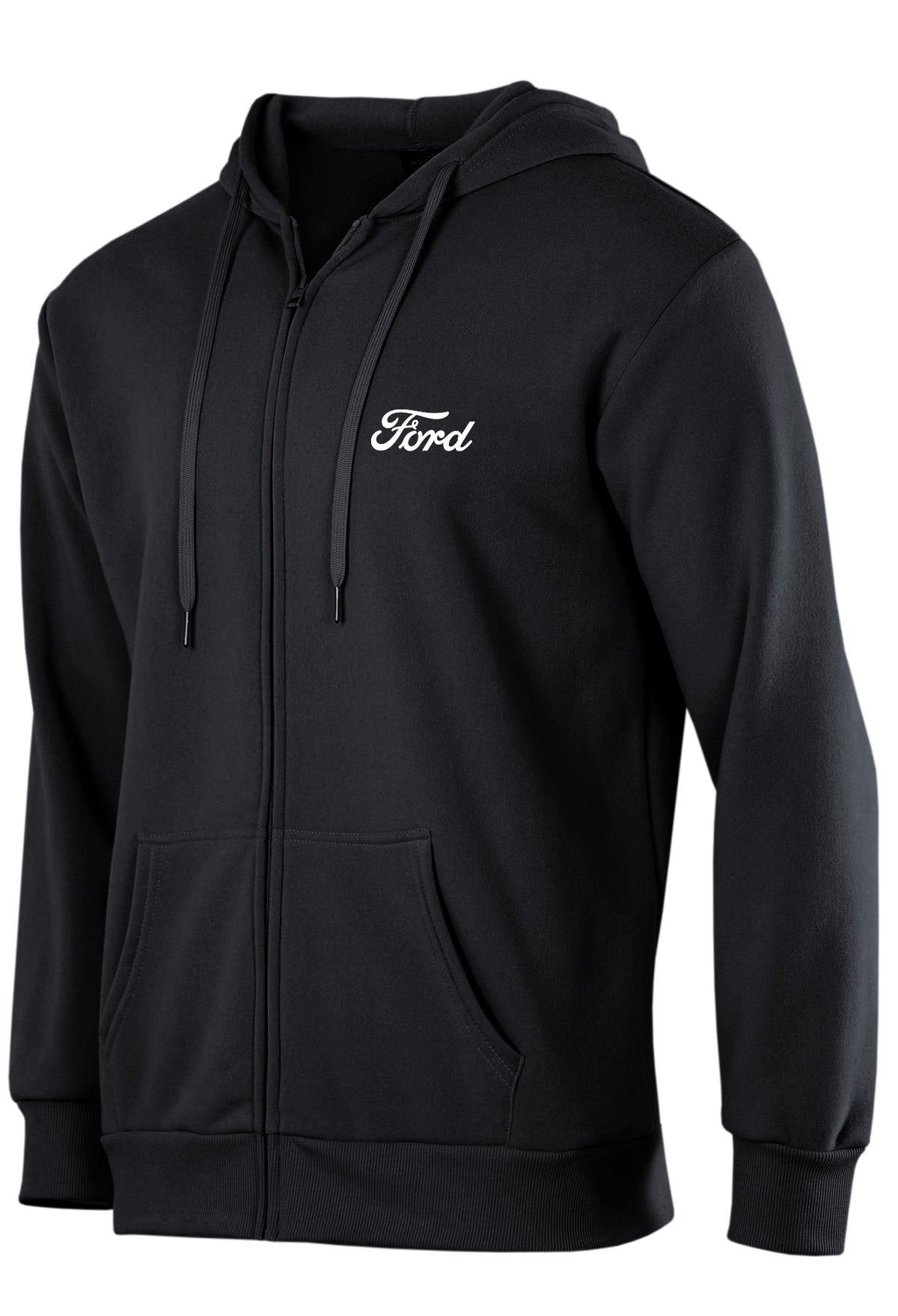 FORD SUPER ROO ZIP HOODIE - BLACK