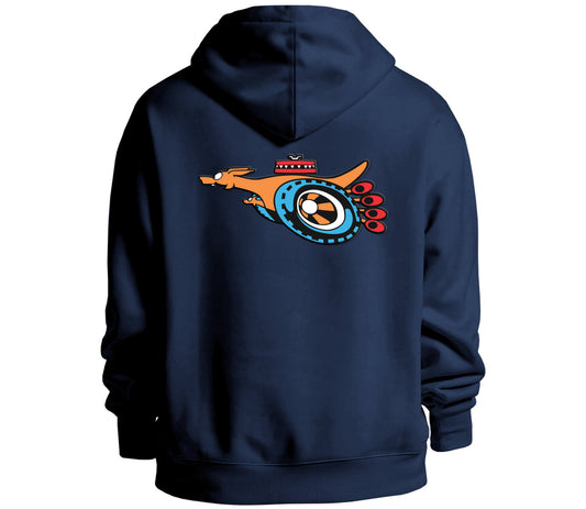 FORD SUPER ROO ZIP HOODIE - NAVY