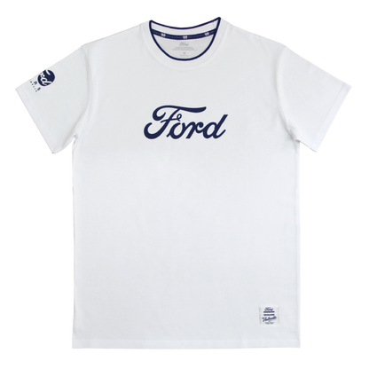 Ford Script - 100 Year T-Shirt - White