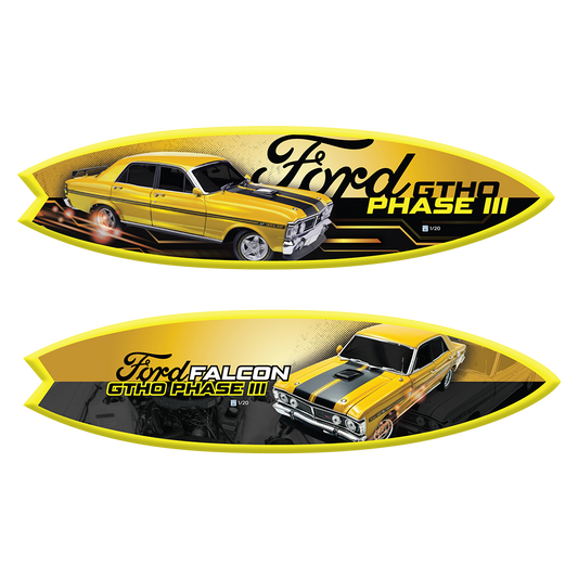 Falcon GTHO Yellow Glow Surfboard