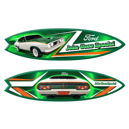 John Goss Special Emerald Fire Surfboard