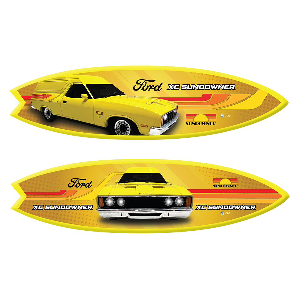 Sundowner Yellow Surfboard