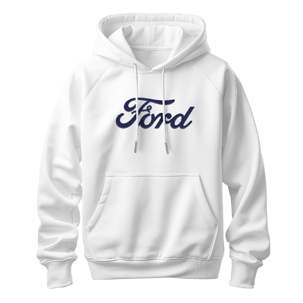 Ford Script White Hoodie