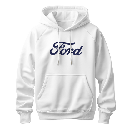 Ford Script White Hoodie