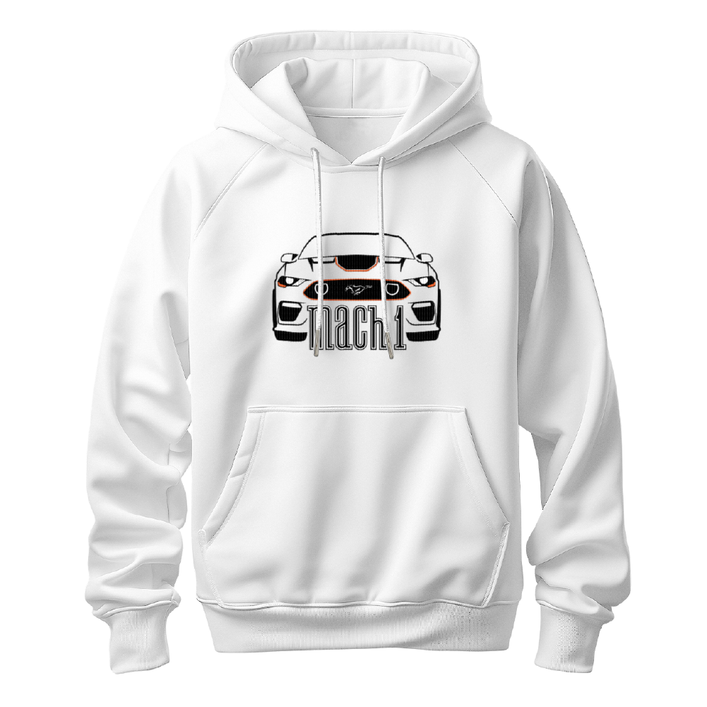 Ford Mach 1 White Hoodie
