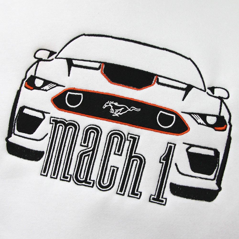 Ford Mach 1 White Hoodie