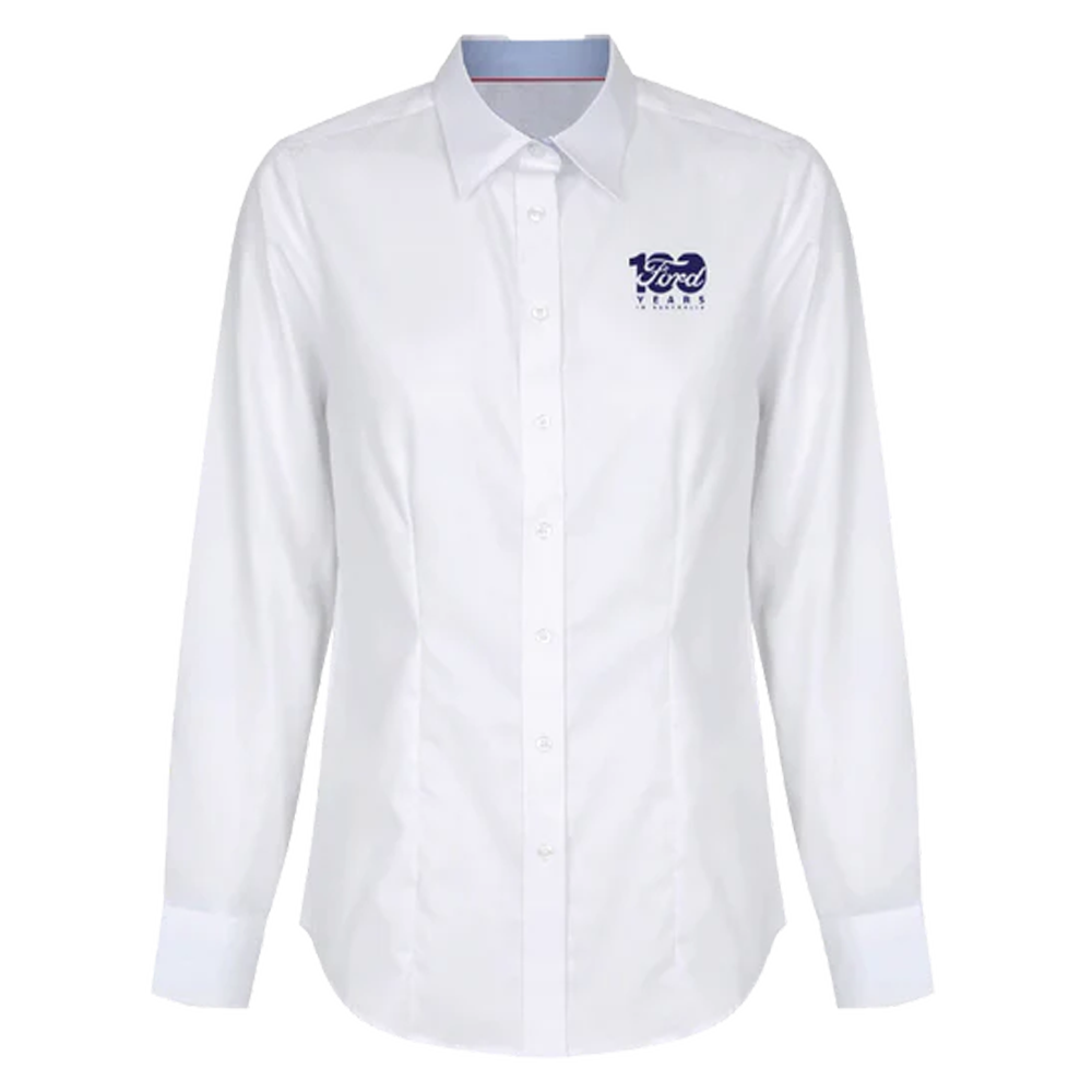 Ford 100 Year - White Business Shirt Ladies