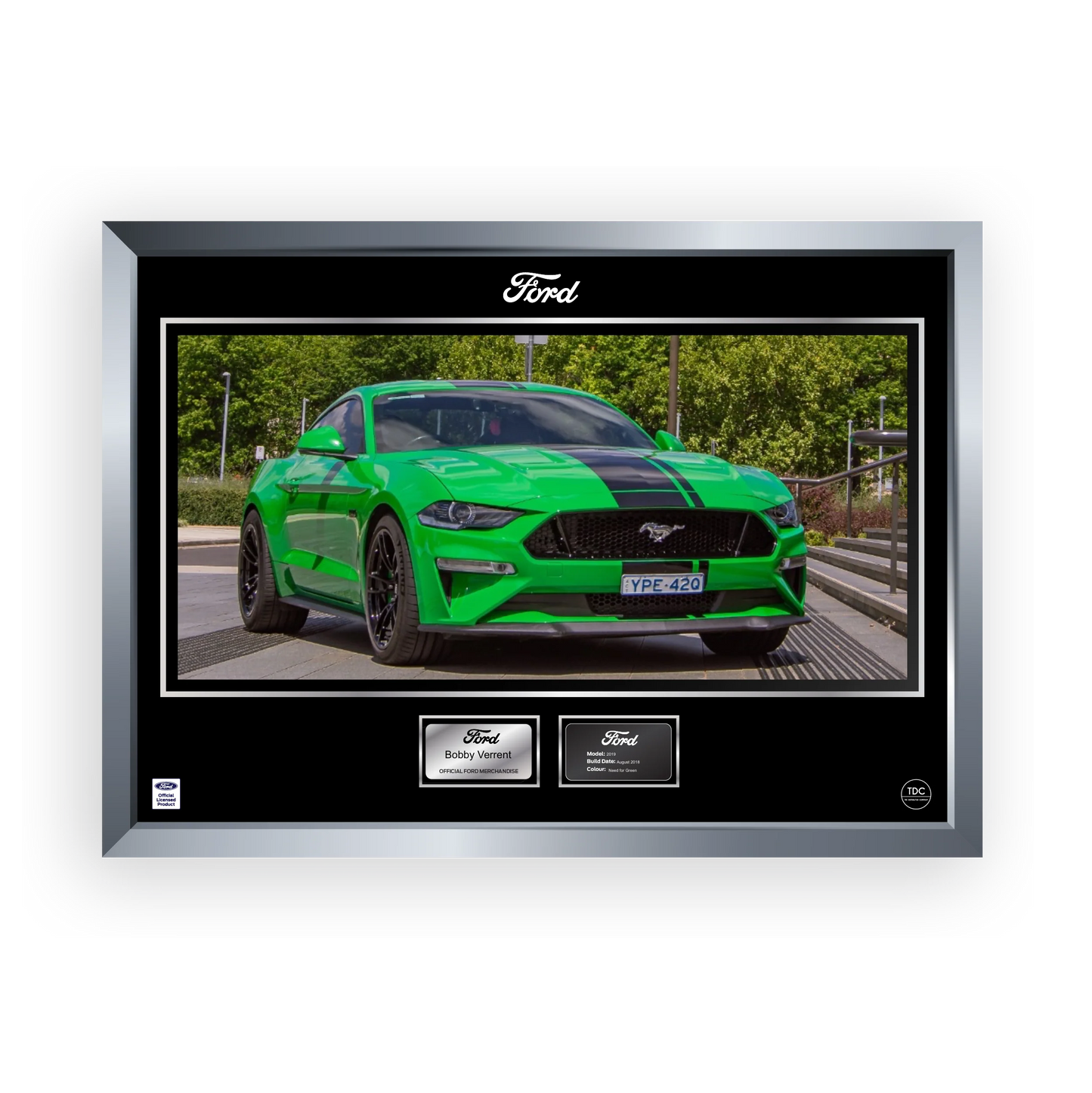 One-of-a-kind Custom Framed Ford Print